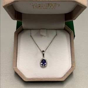 Genuine Sterling Silver Tanzanite Necklace